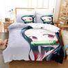 Anime Demon Slayer Nezuko Sängkläder Set Påslakan Sängset Täcke Örngott Täcke king Queen Size Pojkar Vuxen