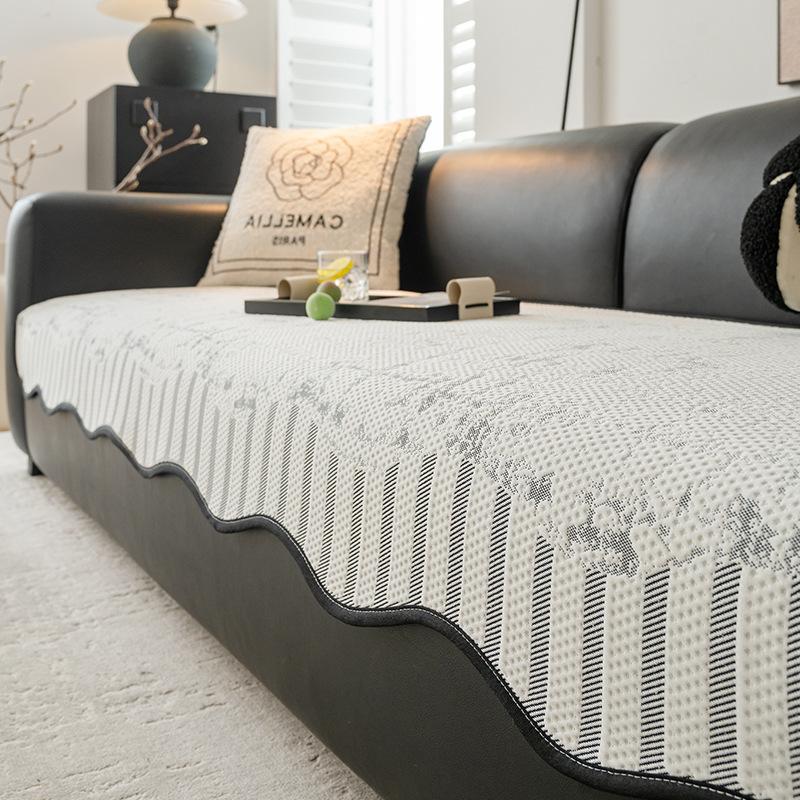 

Special-Shaped Mat Sofa Cushion New Straight Row Non-Slip Summer Leather Sofa Seat Cushion One Piece Cool Cover 70*70cm