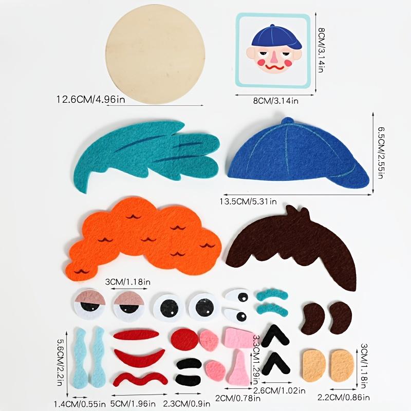 Children's Creative Cartoon Face-Changing Game Toy, Fun Expressions, Parent-Child Interactive Educational Toy