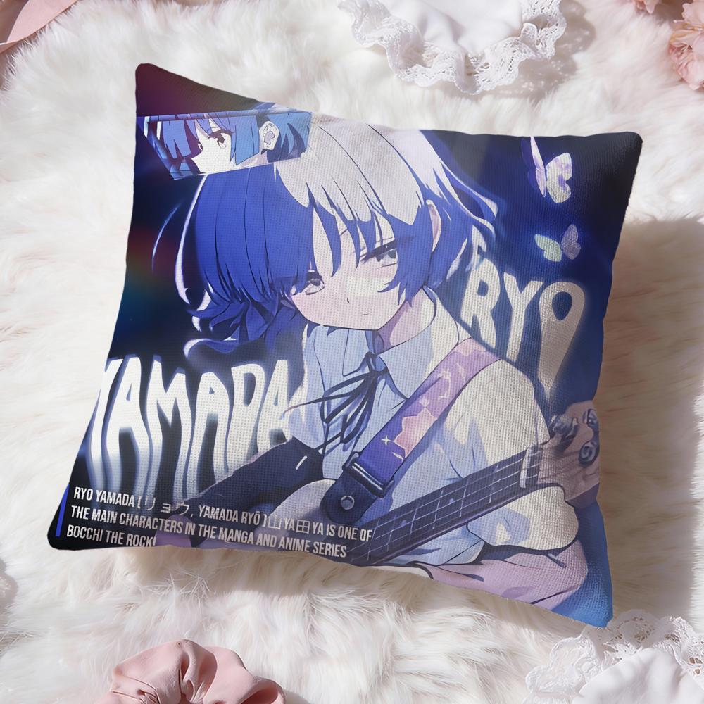 

Anime B-Bocchi the RockS Cushion Cover Premium Comfort Reversible Pillow Cove -Two in One Design for Any Room & Car Interior 30cmx30cm