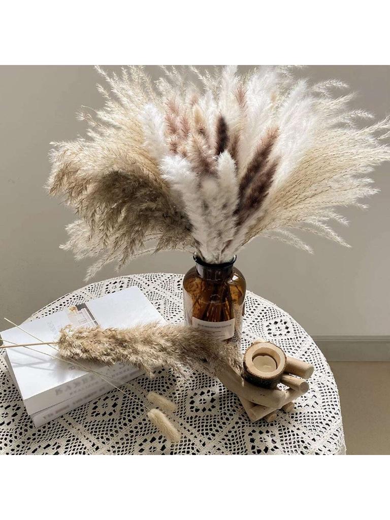 67pcs/50pcs-reed Dried Flower Bouquets Set Scandinavian Decorative Ornaments Flower Arrangement Decoration