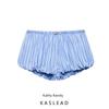 Kaslead New Arrival Women's Clothing Fashion Style Fashion Minimalist Stripes Puffy Mini Shorts 7200402 044