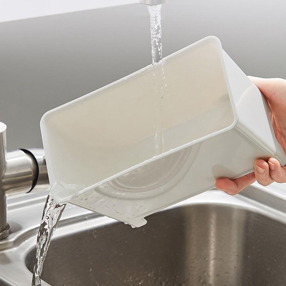 Trash Can Household Drain Sink Basket Kitchen Garbage Filter Shelf Basket Washing Vegetable Storage Bucket Kitchen Accessories