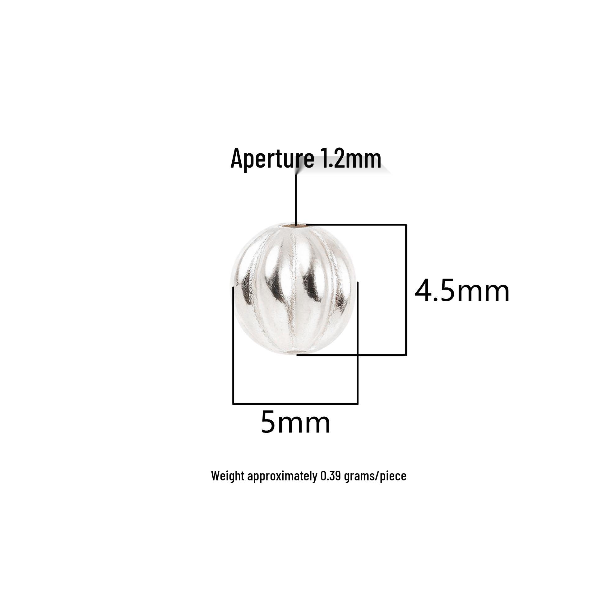 S999 Sterling Silver Watermelon Bead Spacer - DIY Bracelet/Necklace Accessories. Sterling Silver 999