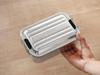 Skater Aluminum Lunch Box for 850ml Large Fluffy Packing Silver Men, Capacity, Design, (AFT8B-A)