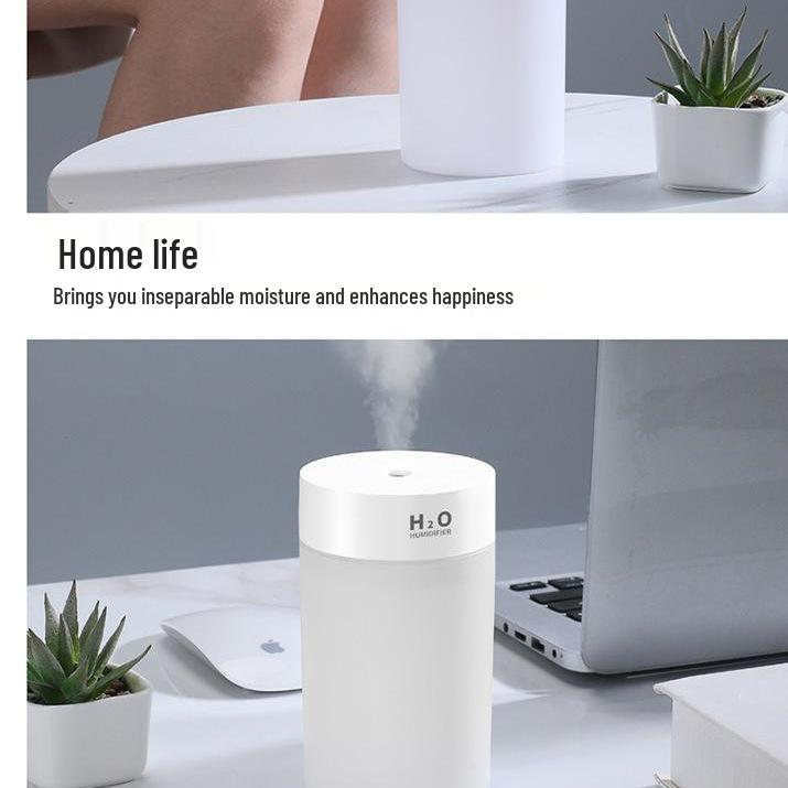 Large Capacity Wireless Humidifier & Air Purifier for Car, Home & Bedroom - Aromatherapy, Dustproof, Hydrating & Moisturizing