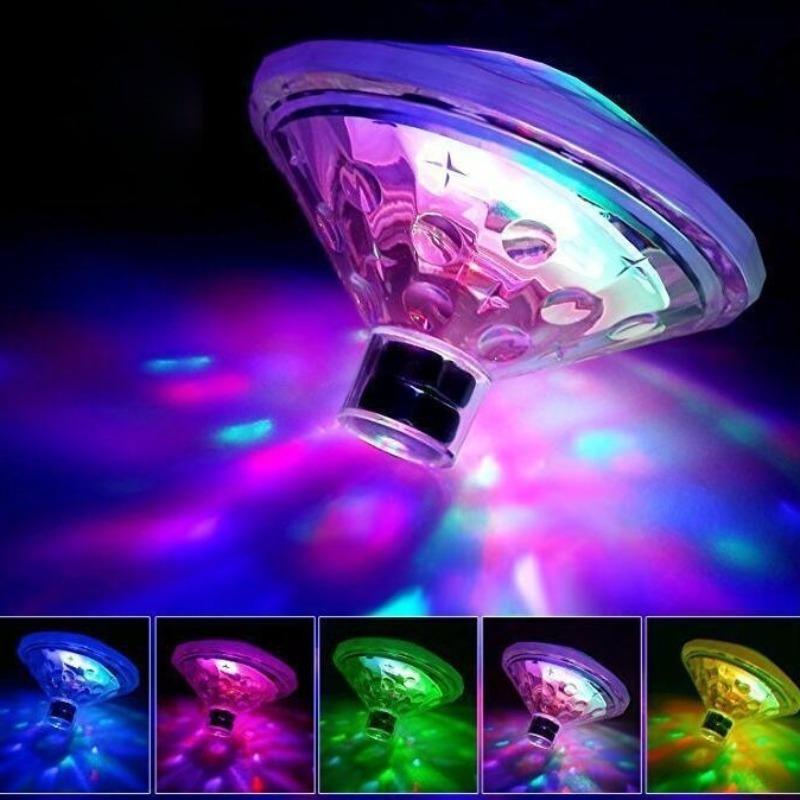 Battery-Powered RGB LED Floating Swimming Lights, Waterproof Color Shift Pool Lamps,Outdoor Garden Ornament for Christmas Parties & Holiday Gatherings