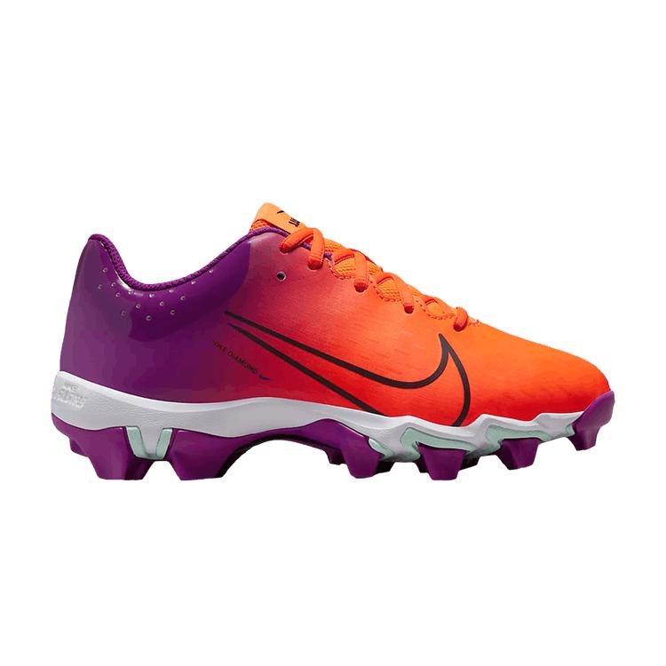 

Nike Hyperdiamond 4 Keystone GG Total Orange Vivid Purple Kids Sneakers Mint-Foam Black CZ5919-805