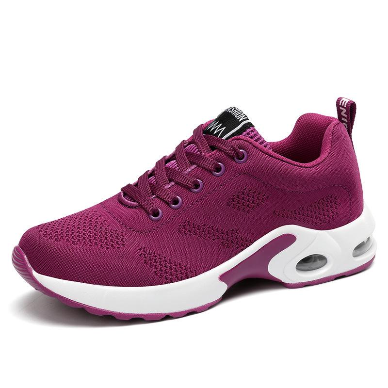 Breathable Mesh Women's Sneakers: Fly Woven, Lightweight, Casual Comfort, Large Sizes Available