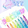 8/12 Flash Acrylic Marker Set with Thick Head Fluorescent for Hand Accounts Art Painting Greeting Card Decoration