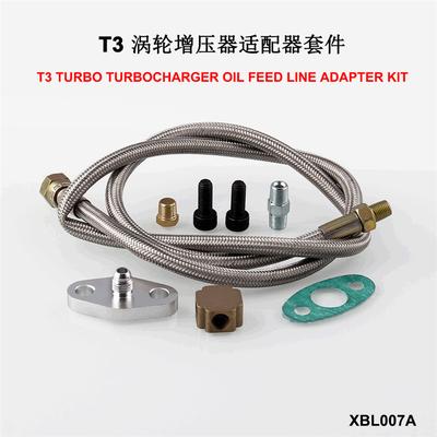 Turbo Oil Inlet Feed Line Adapter Kit for T3 Turbo