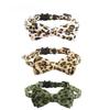 Pet Neck Decoration Leopard Pattern Pet Collar Cat Collar with Bell Cat Neck Ring Adjustable Anti-choking