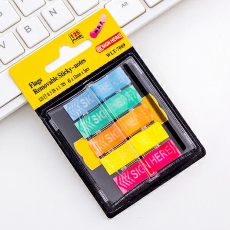 100 Pcs Sign Here Sticky Notes Sign Here Tabs Message Flags Arrows Labels Sticker Sign Here Flags for Office School