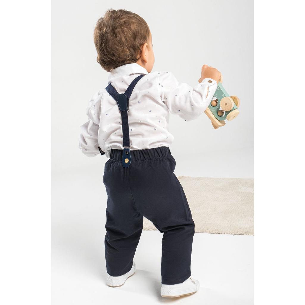1-5 Years 4 Piece Bowtie And Slopephone Suit Baby Set