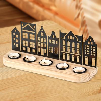 Bougeoirs Pièce Maîtresse Porte-Bougies Chauffe-Plat Compact Créatif Bougeoir Support de Bougie pour Chambre
