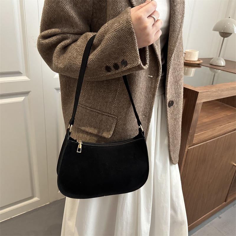 Nuova borsa a mano da donna nuova texture nicchia retrò borsa sottoascellare versatile per lavoro pendolare borsa a spalla