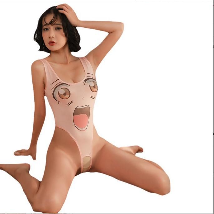 Sex Underwear Dead Library Water Onesie Temptation Free Open Gear Small Chest Big Tight Two-dimensional One-piece Swimsuit