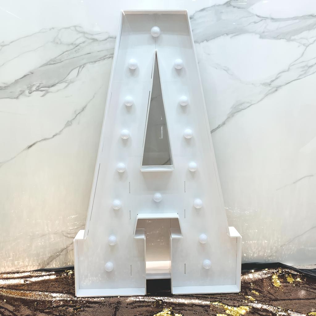 Versatile 1PC 92CM/3FT Marquee Letters with Warm Yellow Glow: Perfect for New Year Parties, Summer Bashes, Retirements & More (Balloon-Friendly!)