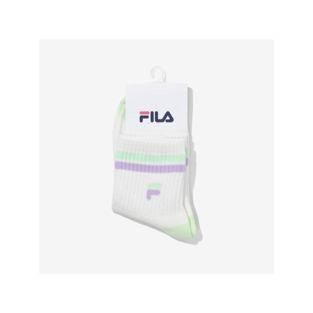 [Fila Kids] Șosete lungi cu logo F Fk3scF5350x Mit q0zFk3scF5350xMit