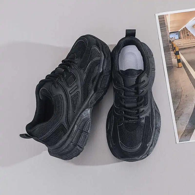 Fashion Chunky Outdoor Woman Shoes Black Loafers Hiphop Sneakers Yellow Boots Sports Offers New In Special Use Low Prices Festival