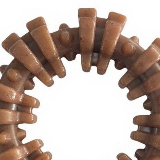 Dog Chew Toy Textured Ring Puppy Teething Toy Keeps Dogs Busy for Aggressive Chewers Dental Health Chewing Instinct