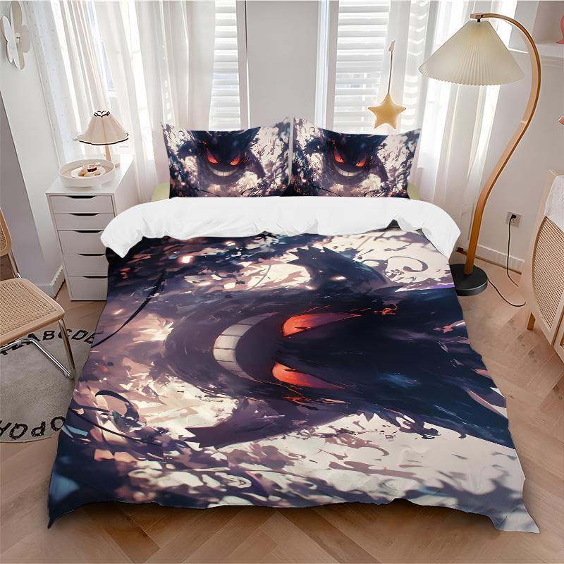 Ethereal Dragon Flight Printed 3pcs Bedding Set Soft Microfiber 1 Duvet Cover And 2 Pillowcases Home Bedroom Decor Xmas Gift K1798
