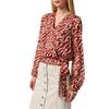 Vero Moda Womens/Ladies Animal Print V Neck Wrap Top