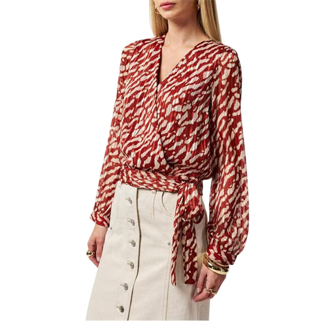 Vero Moda Womens/Ladies Animal Print V Neck Wrap Top