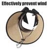 Foldable Straw Sun Visors for Women Sun Protection Wide Brim Bowknot Sun Hat Empty Top Breathable