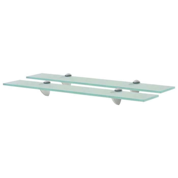 VidaXL Étagères murales 2 pcs Verre 60x20 cm 8 mm