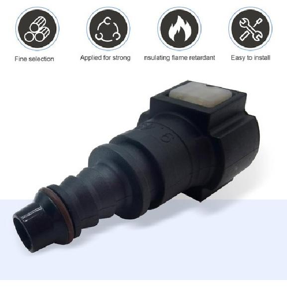 2 PCS Automotive Fuel Line Quick Connector, 9.49-ID8 Nylon 2 PCS #Straight