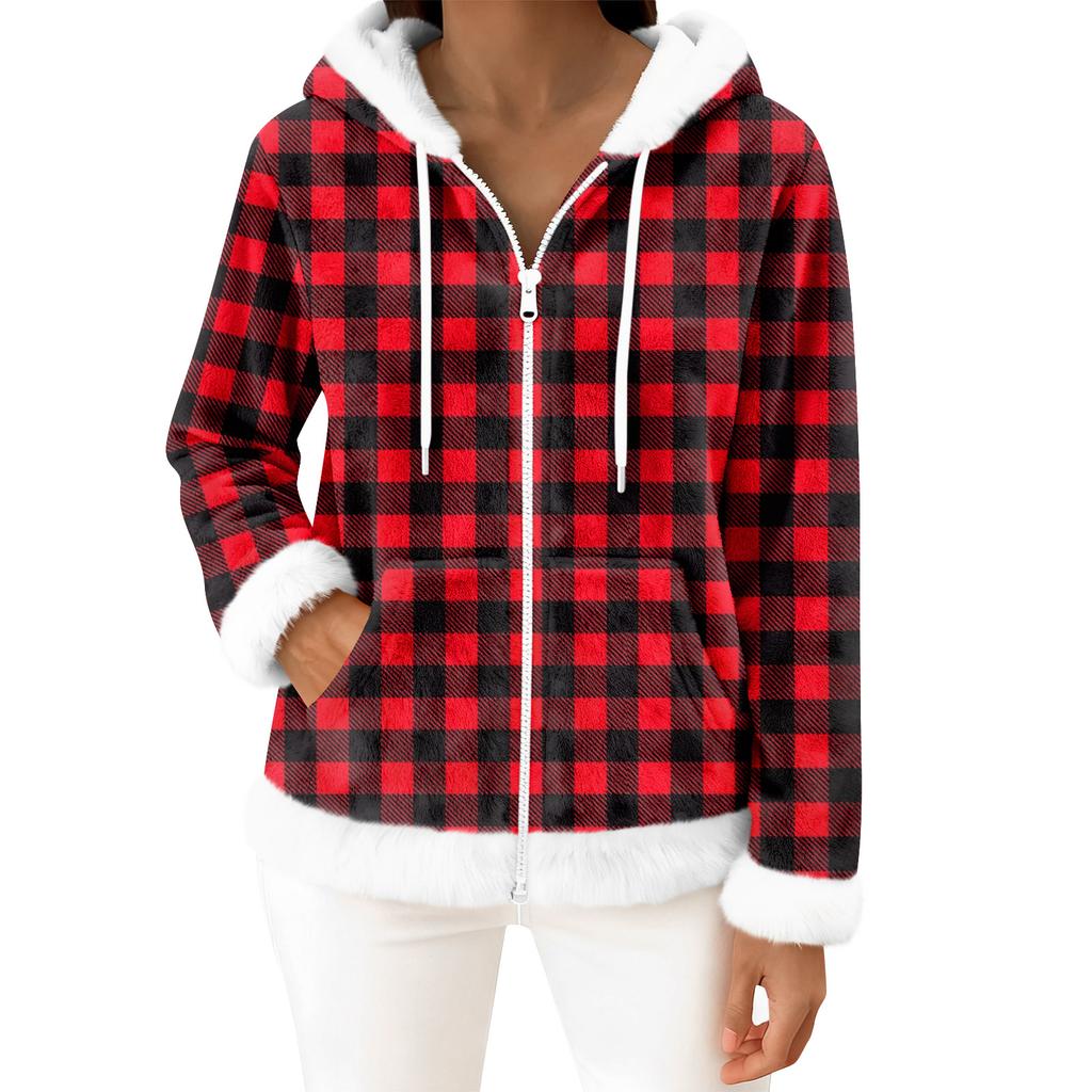 Moteriškas kasdienis madingas ilgomis rankovėmis užsegamas vilnos kardiganas su gobtuvu