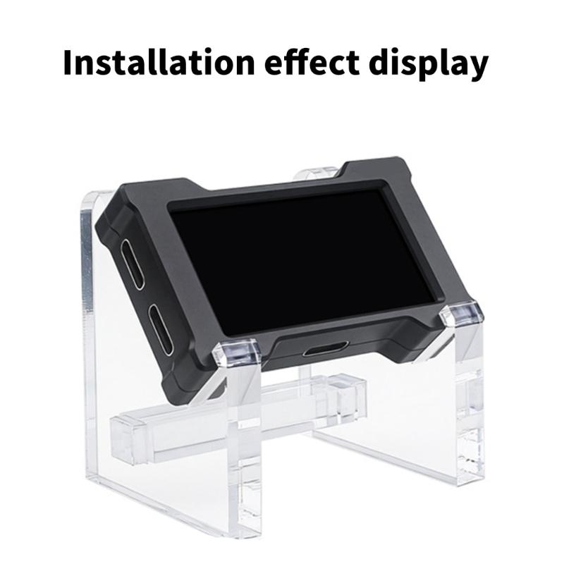 Acrylic Device Stand Transparent Holder Replacement for Two to Three Aviation Connector Desk Display Storage