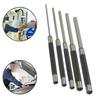 5pcs Pin Punch 8in Long Carbon Steel Pin Punch Set Removing Repair Tool For Jewelers Watchmaker Engineers Carpenters
