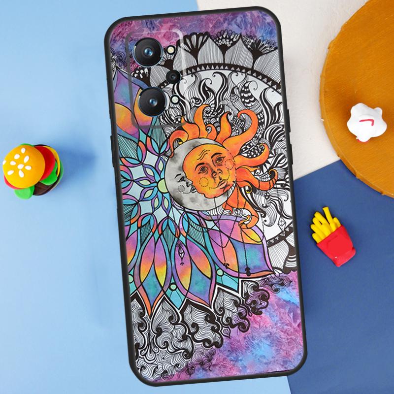 Indie Hippie Art For Realme 11 10 12 13 14 Pro Plus GT 5 6 6T GT7 Pro C61 C53 C51 C21Y C25S C55 C67 C75 Case