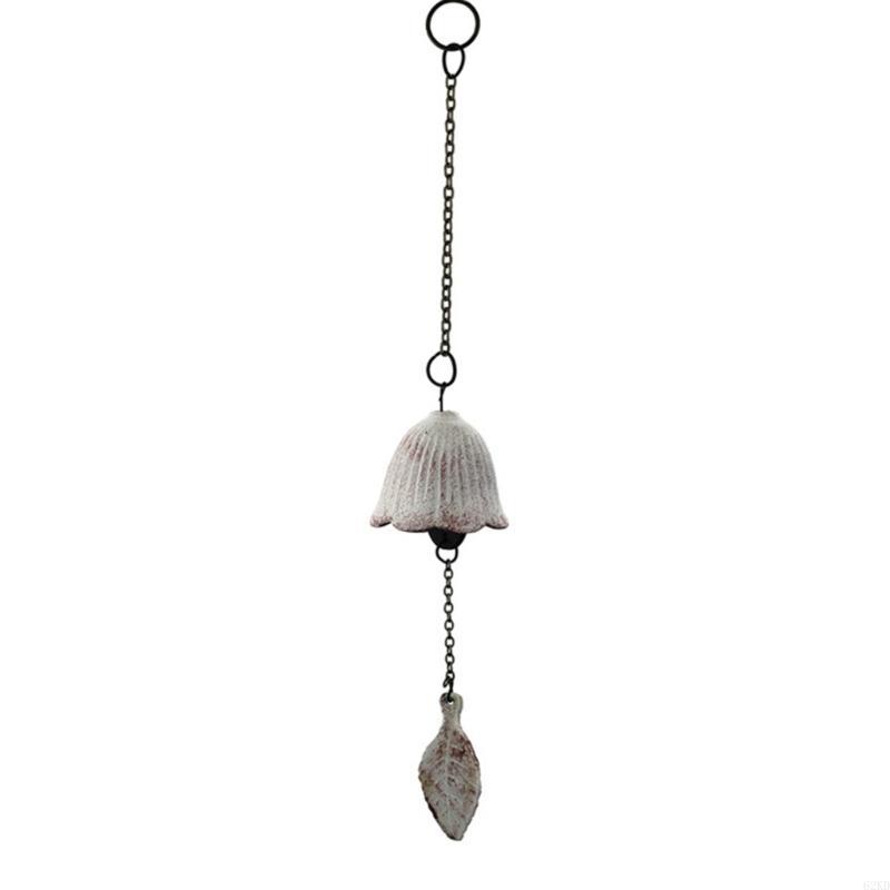 62KD Retro Japanese Iron Wind Chimes Durable Material, Soft Sound Outdoor Garden Decoration, Lucky Temple Bells