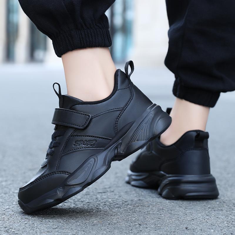 2025 Children Fashion Sports Shoes Breathable Boys Black School Walking Shoes Non Slip Kids Girls Casual Running Sneaker
