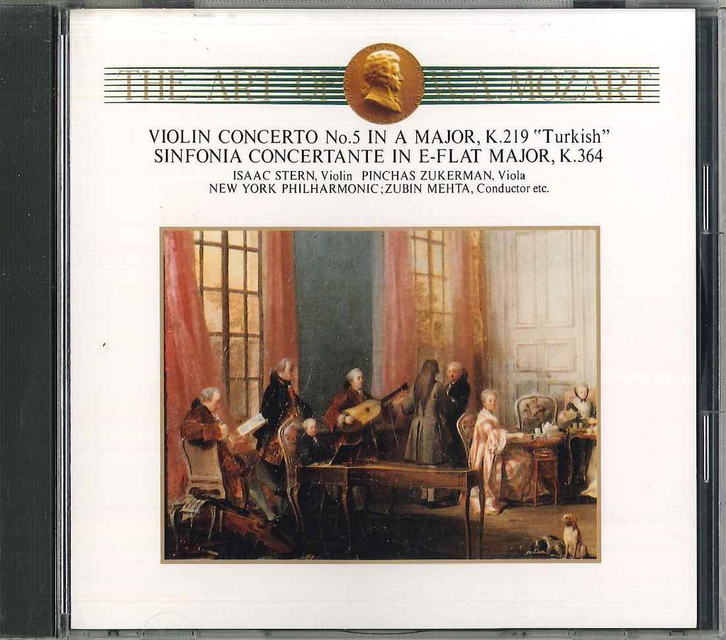 CD PINCHAS ZUKERMAN - Mozart: Violin Concerto No.5 "turki FDCA674 SONY Japan Classical Used