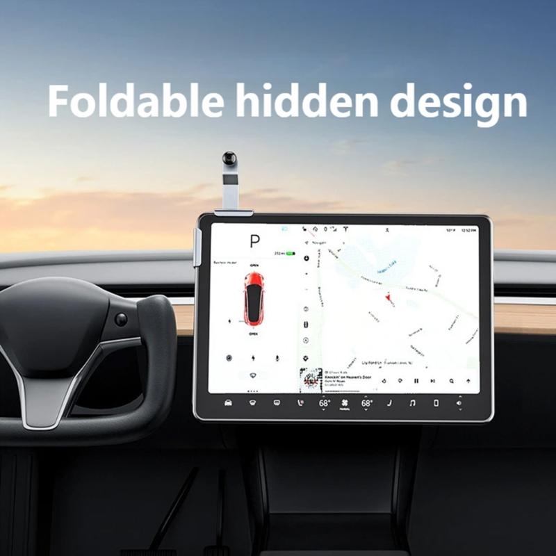 Phone Stand Car Display Screen Phone Holder Base Center Console Screen Side Navigation Phone Mount