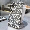 Cute Cartoon Love Heart Phone Case For iPhone 16 17 Air Pro Max 14 12 13 11 15 Case Mini 7 8 Plus Transparent Soft Cover