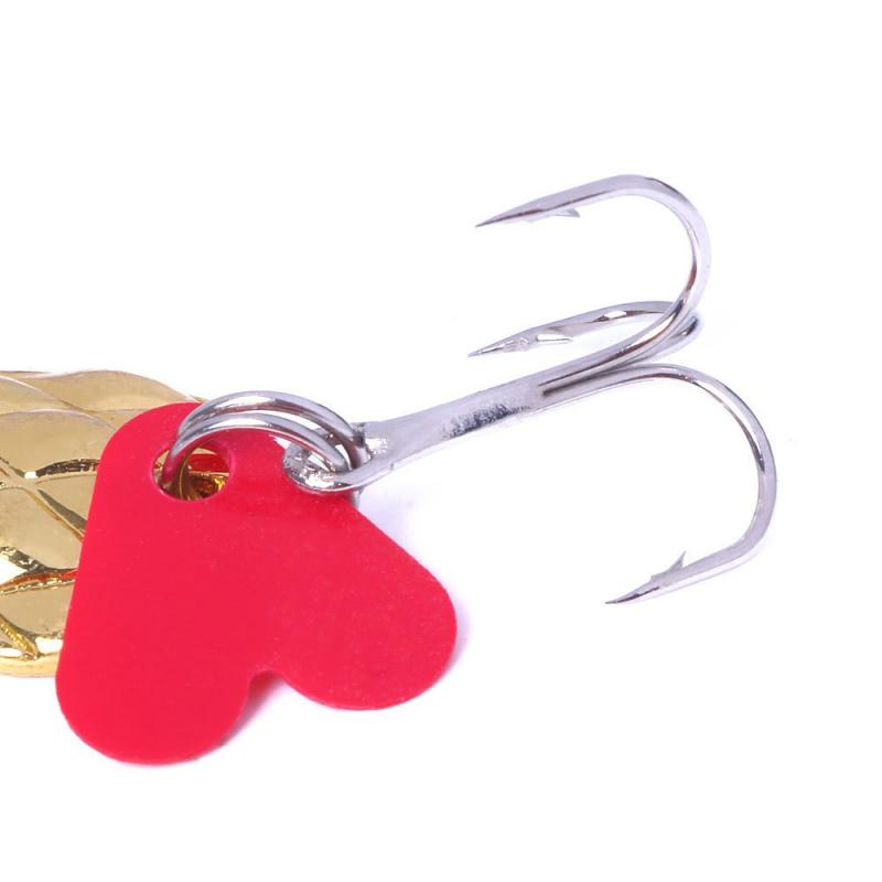 Metallic sequin lure with pineapple pattern4.5cm9g6Small hook specifically designed for catching smallmouth bass, suitable for b