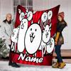 Personalized Custom Name Blanket - The Battle Cats Print Design,Blanket for Sofa,Bed,Travel,Camping - Soft and Warm, Great Gift