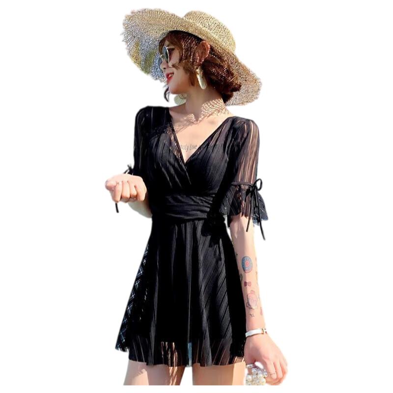 

Yifu Sun Protection Swimsuit for Women L чорний