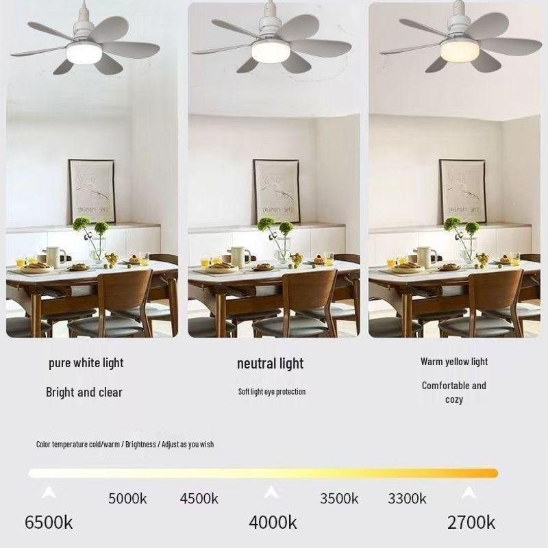 E27 Base LED Ceiling Fan Light: Quiet, Powerful, for Bedroom, Living or Dining Room