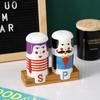 Creative Ceramic Spice Bottle and Toothpick Container Kitchen Salt and Pepper Storage Bottle Decor Home Condiment Storage Bottle