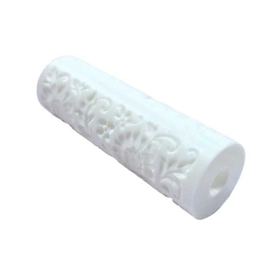 1/2Pcs Textured Roller Brush 3D Printed PLA Material Smooth Finish Paint Roller Floral Vine Pattern Decorative Painting Tool