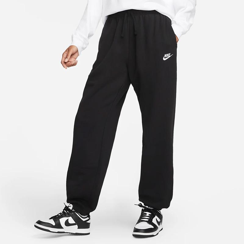 Nye Nike Sportswear Club Fleece Dame Mellomhøy Livvidde Oversized Joggebukser DQ5800-010