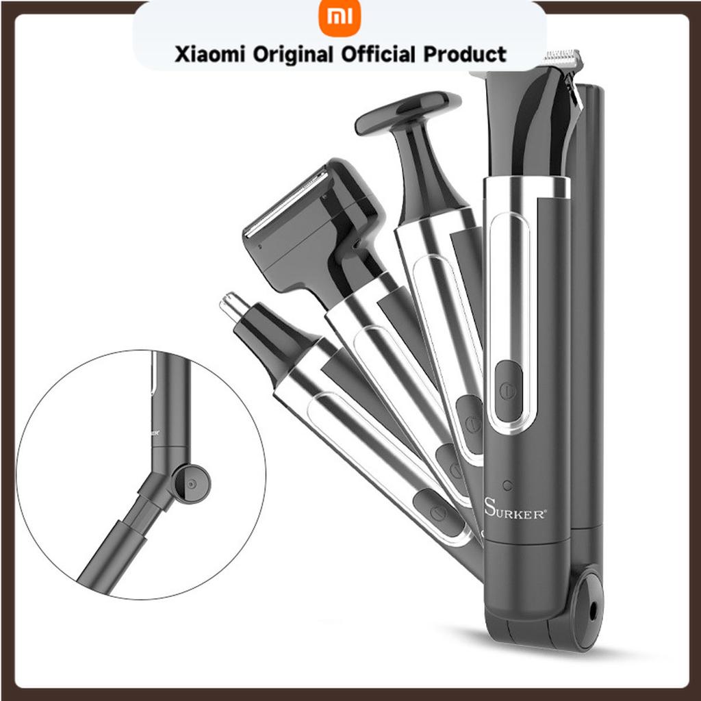 Xiaomi Surker 4-in-1 Shaver for Men Grooming Kit Multi-Function Washable Full Body Nose Wet/Dry Hair Trimmer for Home Use Razor