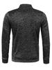 Men's Long Zipper Knitted Sweater Coat – Autumn & Winter Fleece, Trendy, Plus Size.