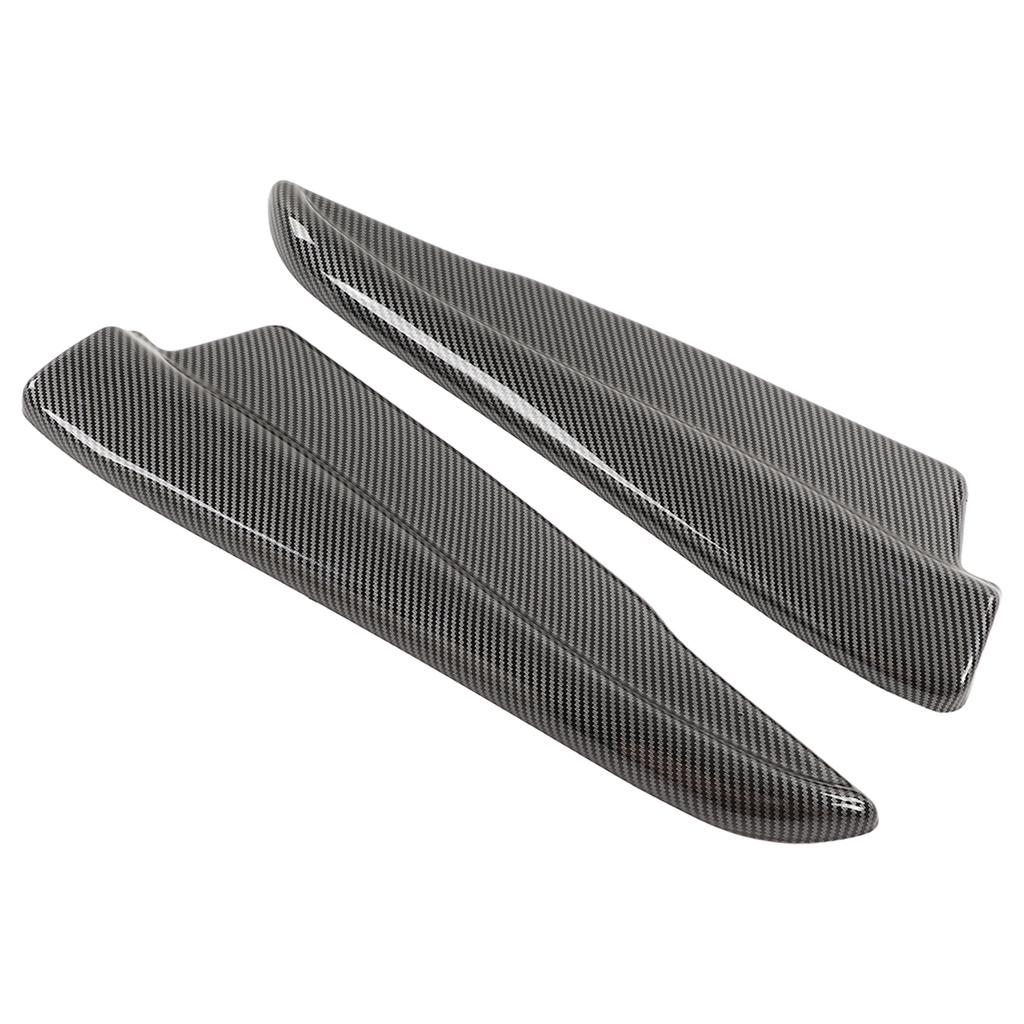 Pair Rear Bumper Lip Spats Splitters Carbon Fiber Style Bumper Corner Scratch Protector Universal for Car